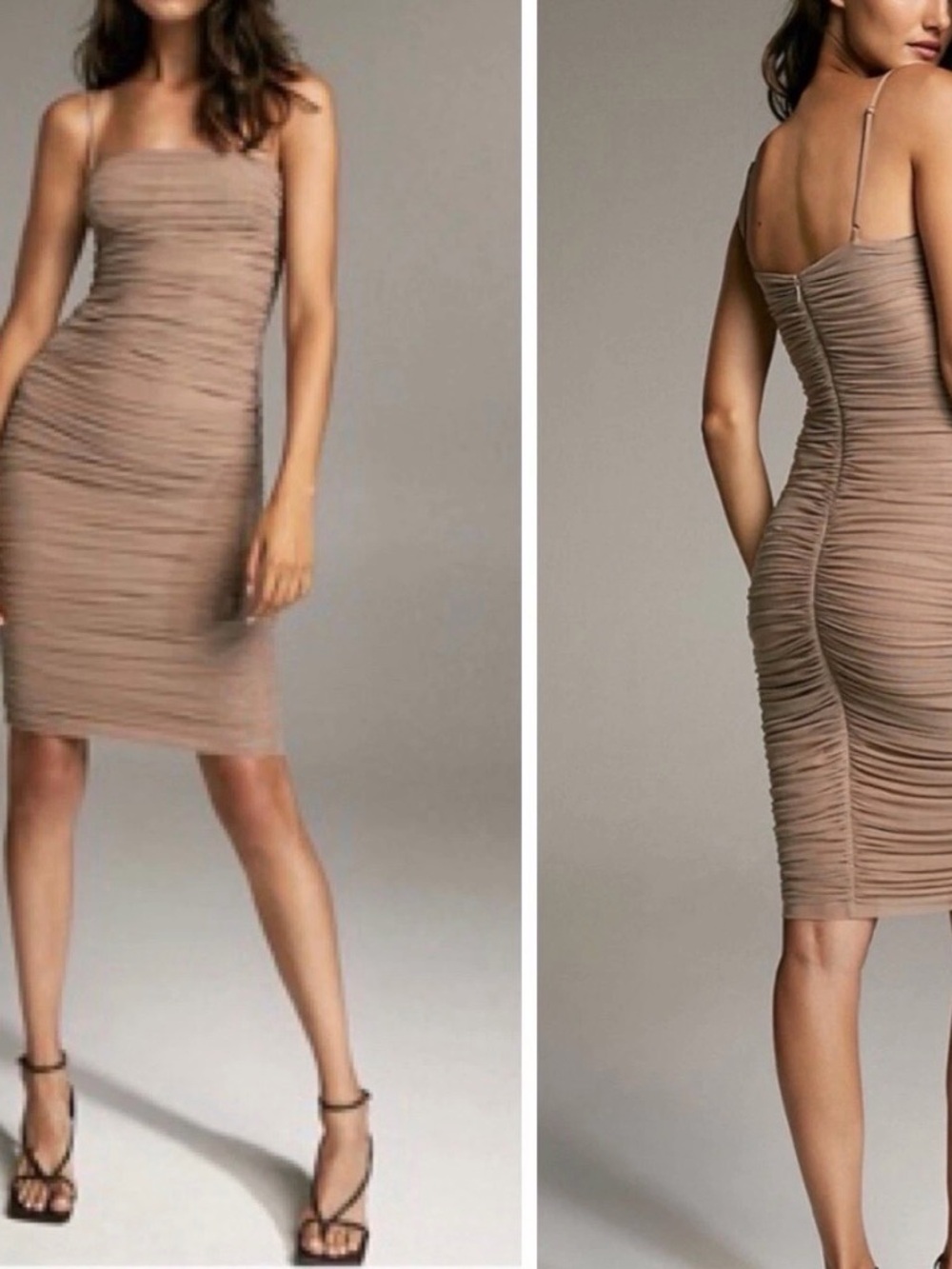 NWT Babaton Luxor Clay Mask Dress